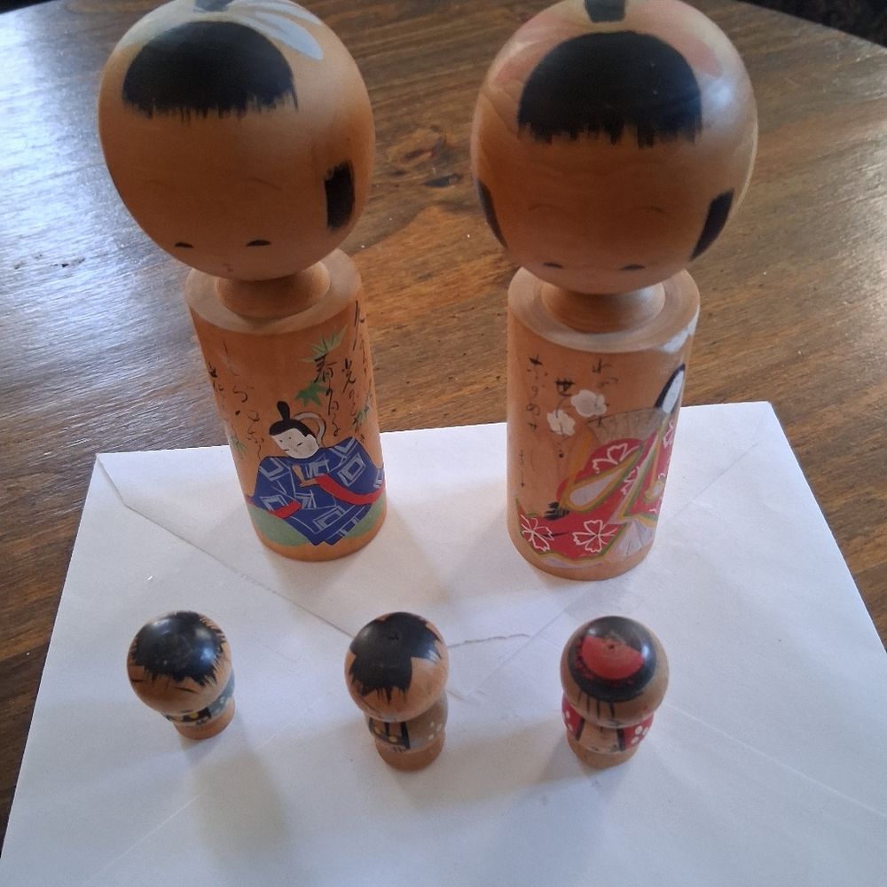 Japanese Wooden Dolls